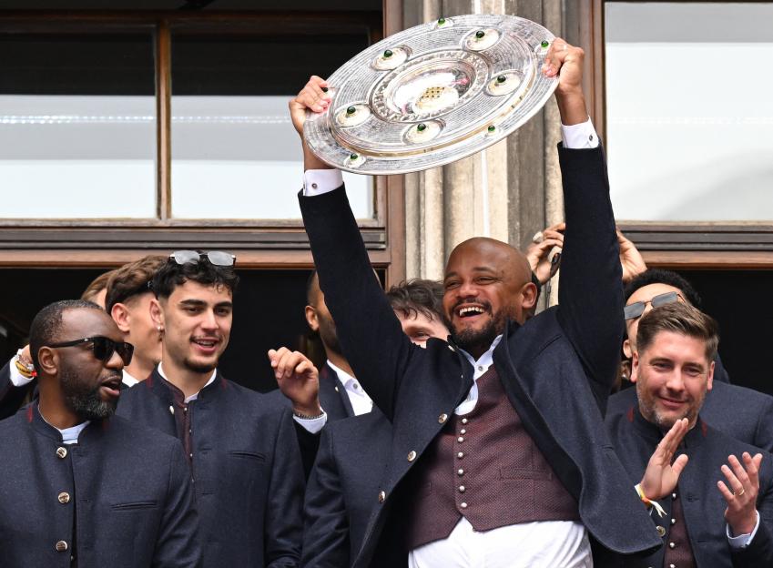 Bundesliga - Bayern Munich celebrates winning the 2026 Bundesliga title