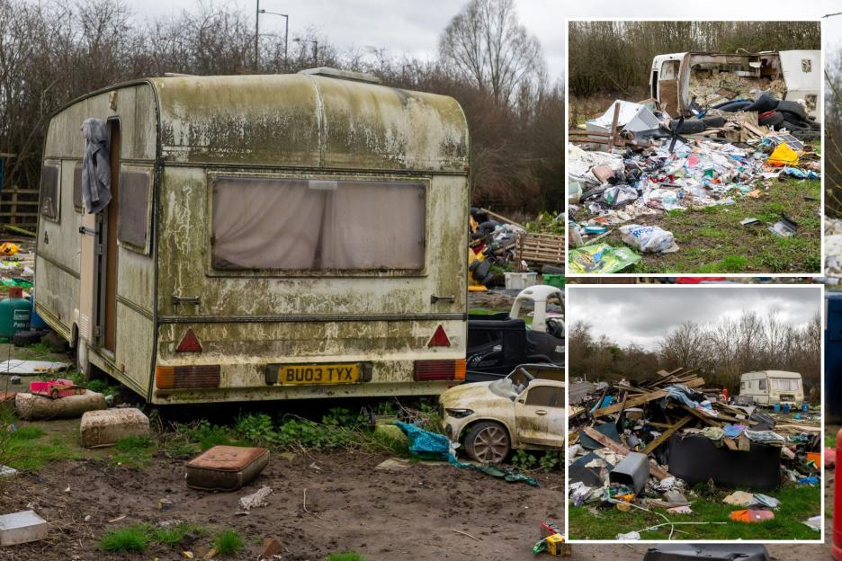 '20 Years of Chaos: Travelers Evicted from Illegal Site Leave Behind a 'War Zone' of Dirty Nappies'