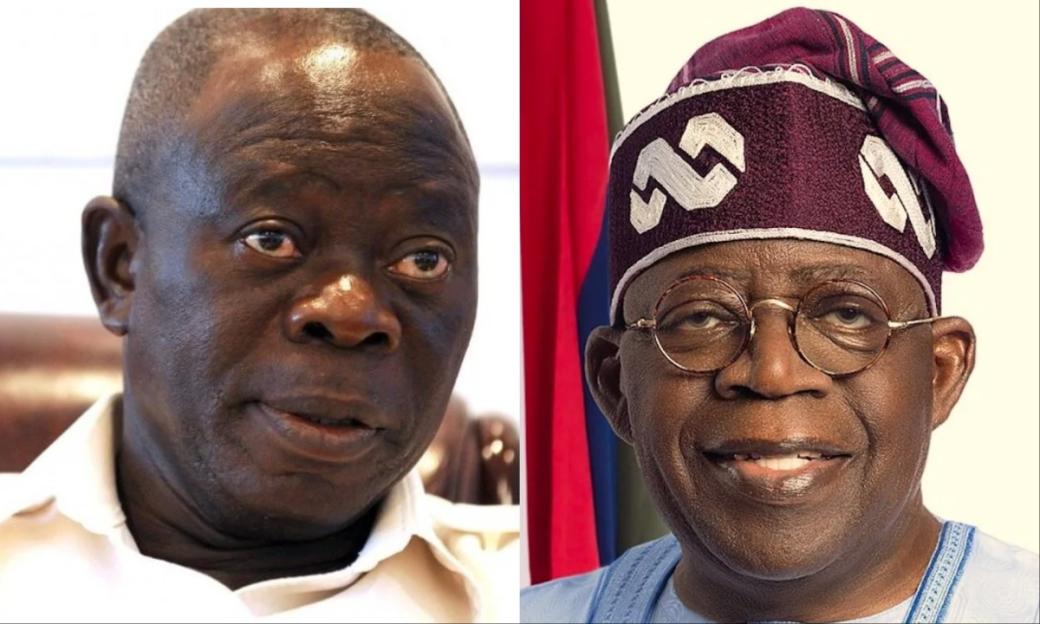 Oshiomhole Makes a Surprise Visit to Tinubu at the Presidential Villa