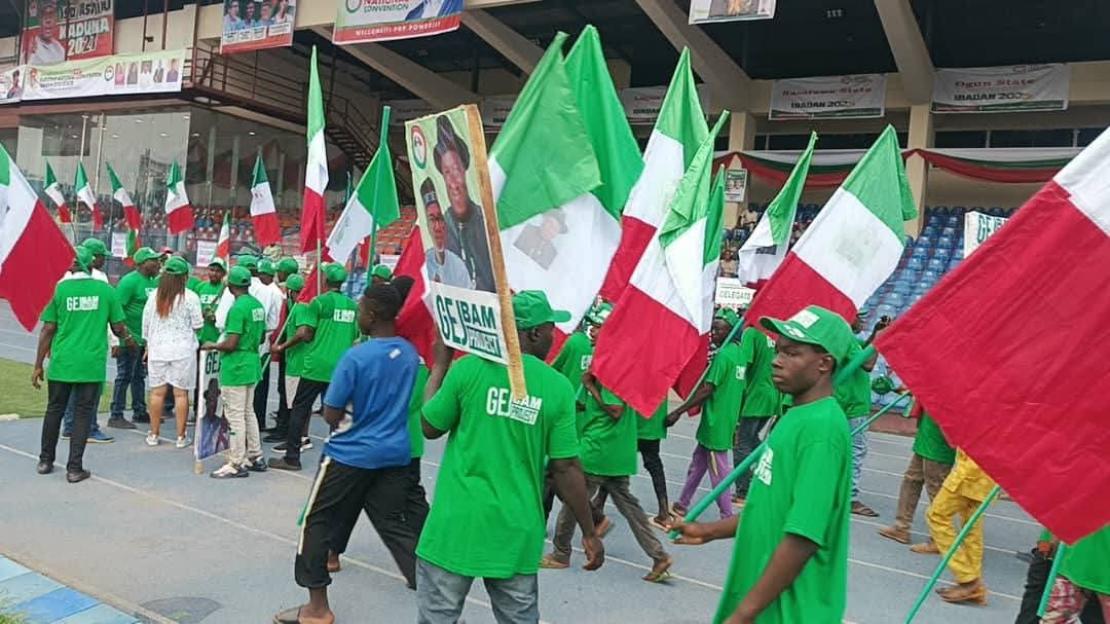 Supporters at Convention