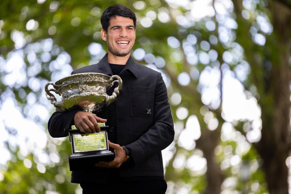 Australia Melbourne Tennis Australian Open Trophy Alcaraz - 02 Feb 2026