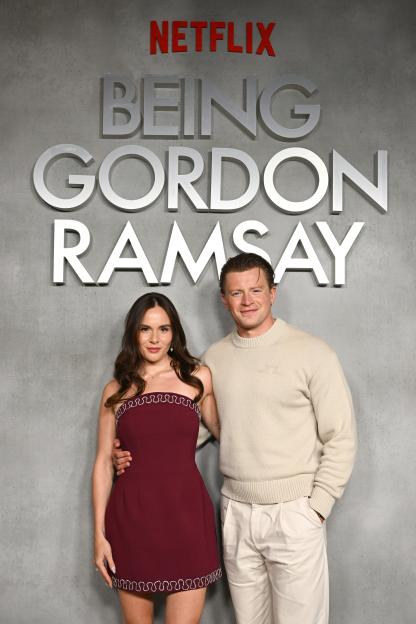 Holly Ramsay and Adam Peaty at the Netflix "Being Gordon Ramsey" launch.