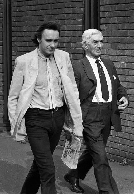 Colin Caffell and Robert Boutflour attending the trial.