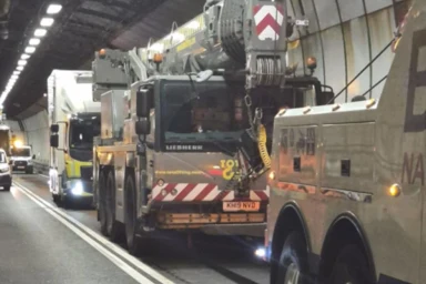 "Major UK Route in Turmoil After Crane Breakdown Spills Oil, Causing Long Delays for Drivers"