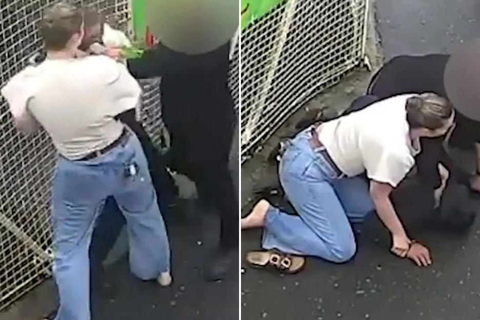 Off-Duty Policewoman in Jeans and Sandals Takes Down Knife-Wielding Shoplifter