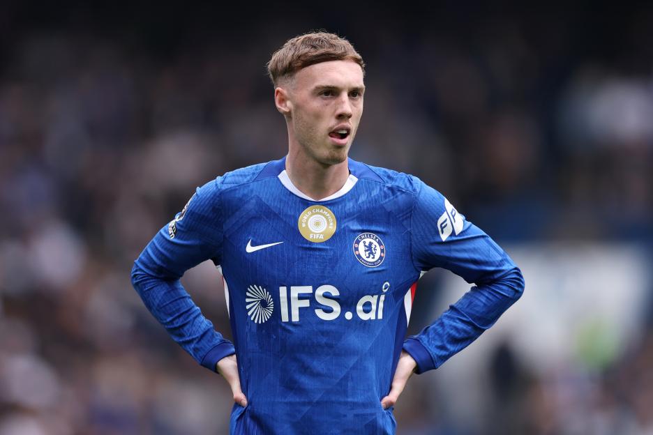 Cole Palmer of Chelsea during a Premier League match.
