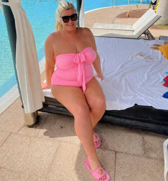 Gemma Collins Flaunts Her Curves in a Pink Swimsuit, Spreading Body Confidence Vibes!