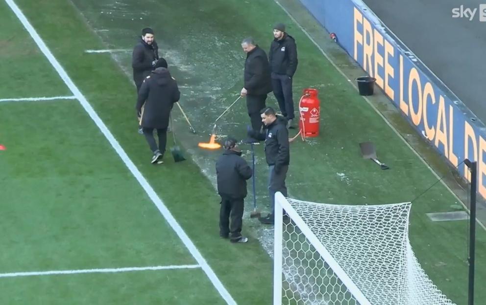 Groundsmen Resort to Blowtorch in a Bizarre Attempt to Thaw Pitch Before Controversial EFL Match Postponement