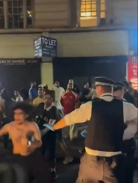 Egyptian Fans Create Mayhem in London: Clashing with Police, Climbing Buses, and Chanting 'Free Palestine' After World Cup Victory