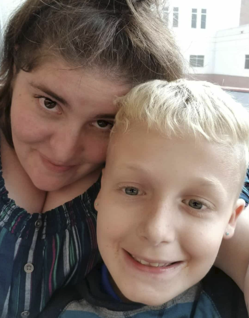 Sarah and her nephew, Preston.