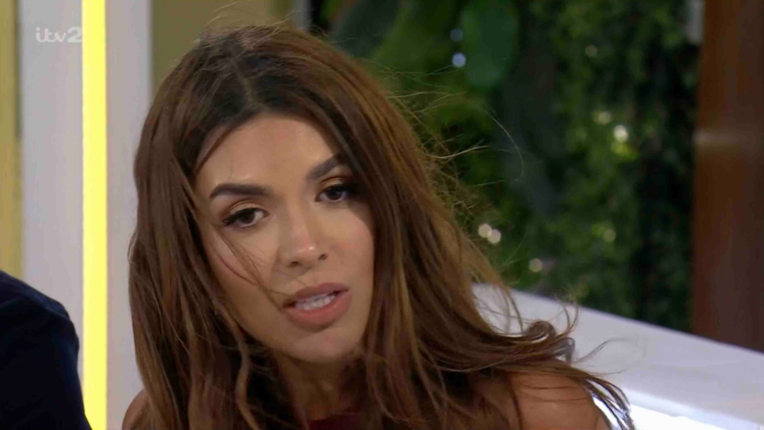 Ekin-Su from Love Island during an argument.