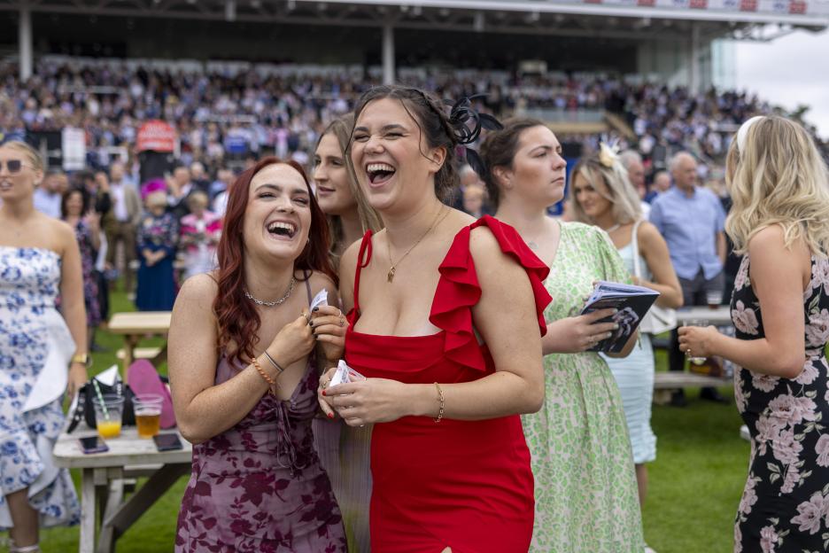 Ladies Day during the Ebor Festival at York Racecourse.