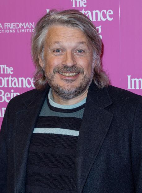 Richard Herring attending The Importance of Being Earnest press night.
