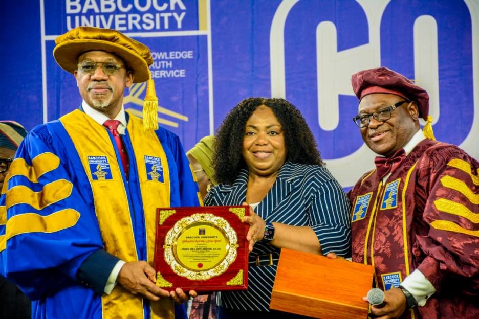 Abiodun Inspires Graduates to Tackle Nigeria's Challenges, Receives Babcock Good Governance Award, and Celebrates Student Achievements