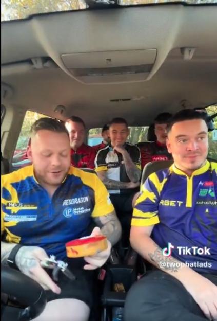 Shocking Scene: Influencer Throws Up on Premier League Darts Stars in Car!