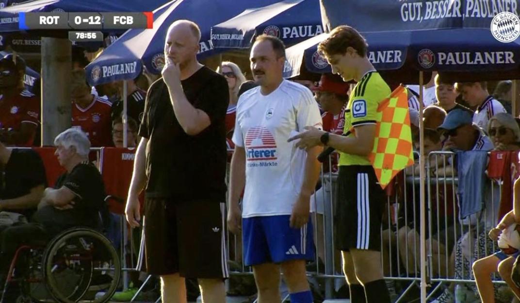Bayern Munich Crushes Eighth-Tier Opponent 15-0 in Pre-Season Friendly, Featuring Club's Cashier as a Substitute!