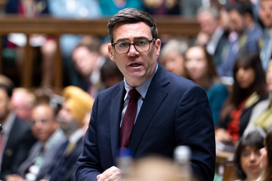 Britain's Prime Minister Andy Burnham speaking during Prime Minister's Questions (PMQs) in the House of Commons.