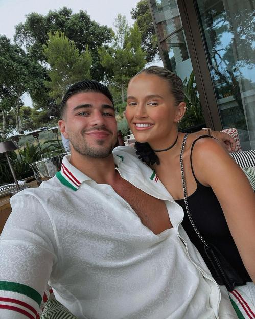 Molly-Mae Hague and Tommy Fury posing for a selfie.