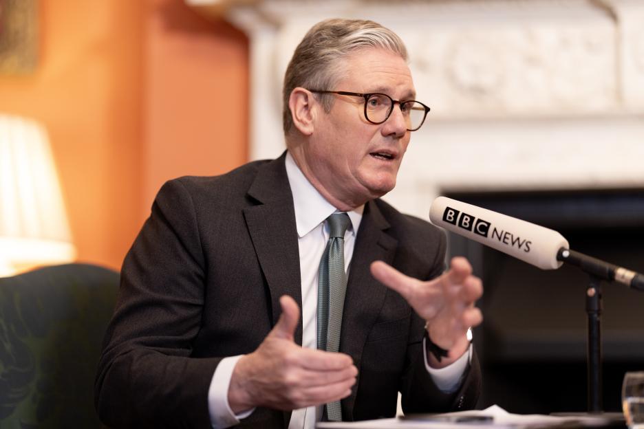 Prime Minister Keir Starmer speaks on Radio 5 Live