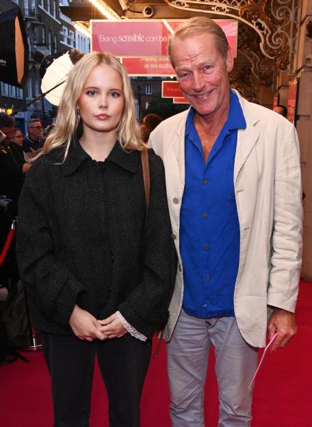 Mary Glen and Iain Glen attending the press night of "The Importance of Being Earnest."