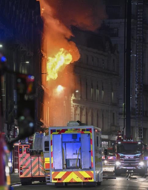 Major Glasgow city centre fire, Sunday 08 March 2026