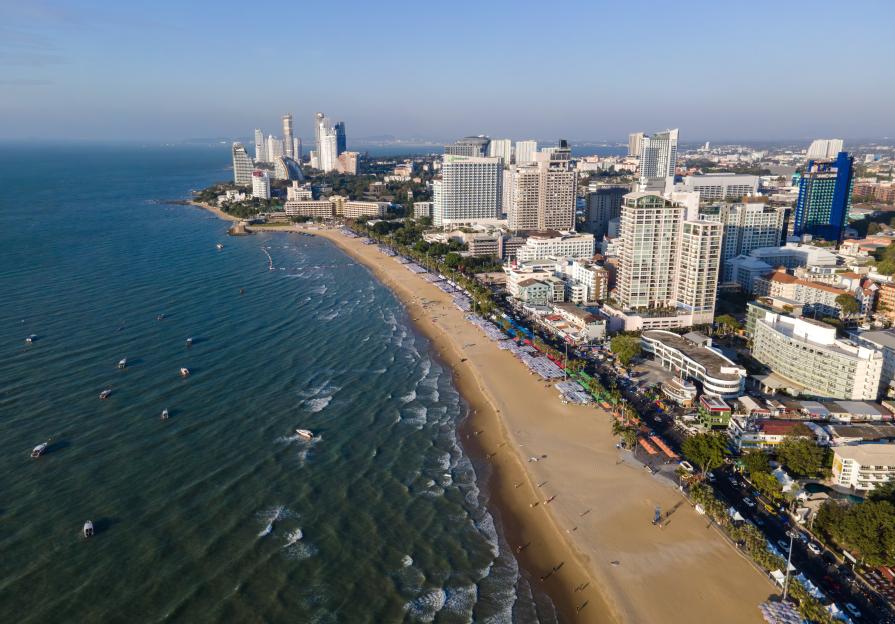 Landmark view point of pattaya thailand asia travel beach city