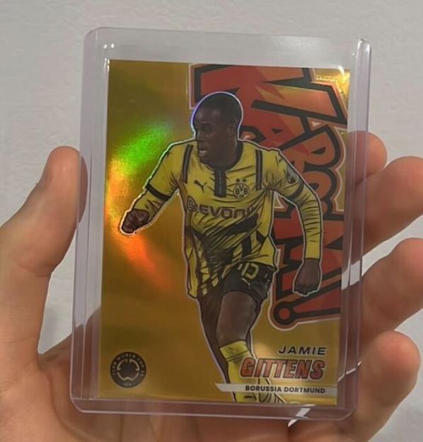 Soccer trading card of Jamie Bynoe-Gittens for Borussia Dortmund.