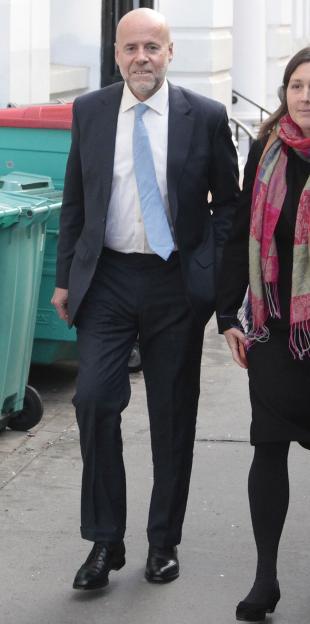 Former SAS Major James Copinger-Symes outside London's Court of Appeal during his divorce fight.