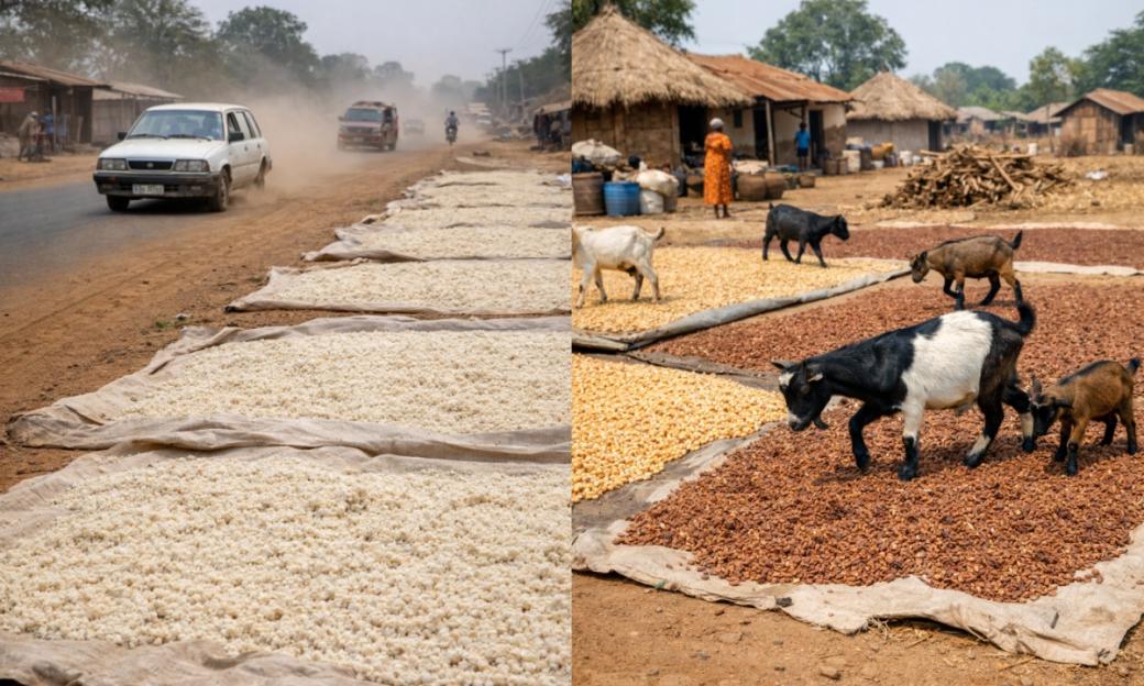 'Unveiling the Hidden Risks: Experts Warn About Dust on Nigeria's Roadside-Dried Meals'