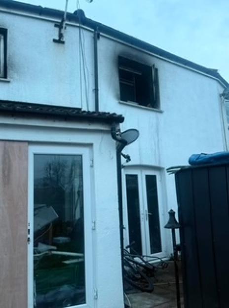 Property damaged by an e-scooter fire.