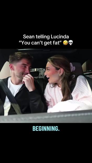 Sean talking to Lucinda in a car.