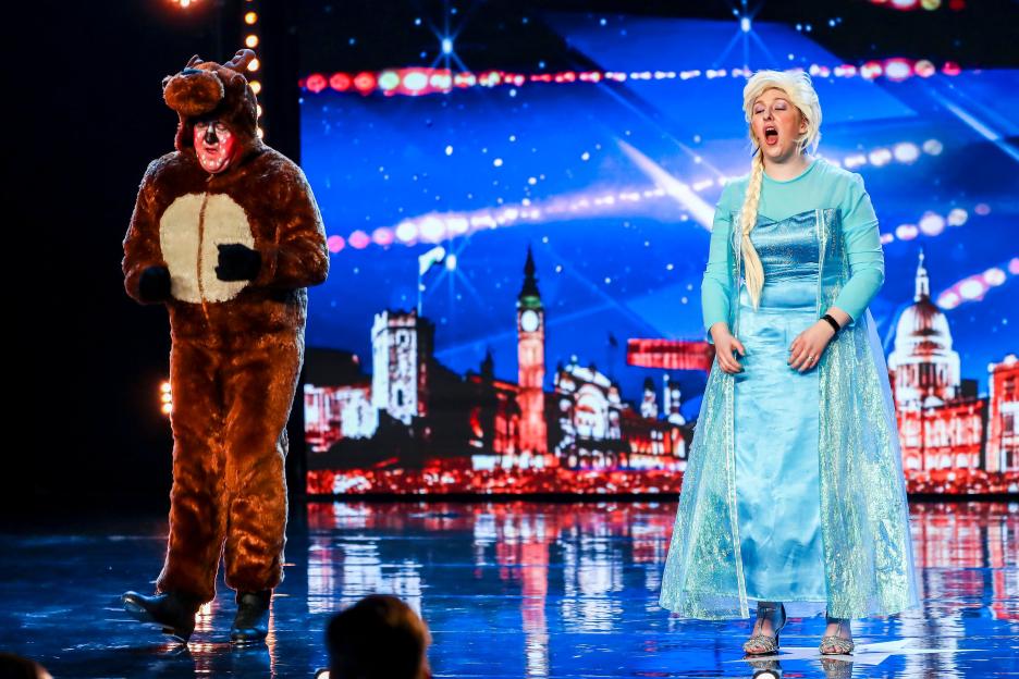 Katherine and Joe Omalley performing on Britain's Got Talent.