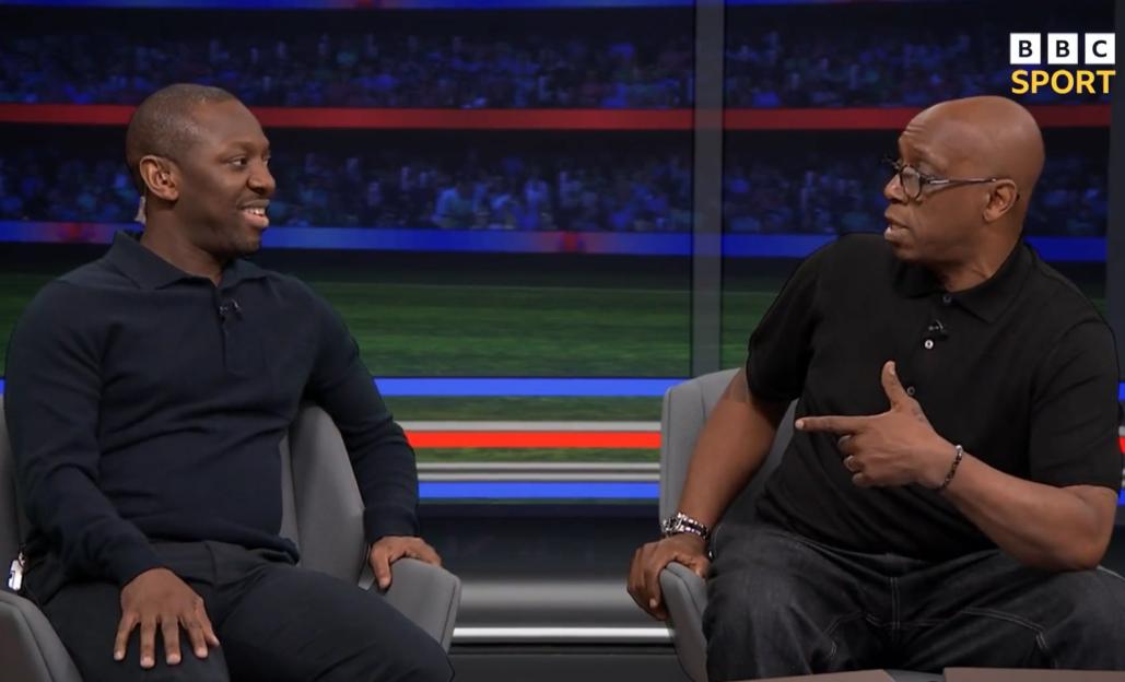 Ian Wright and Shaun Wright-Phillips on Match of the Day.
