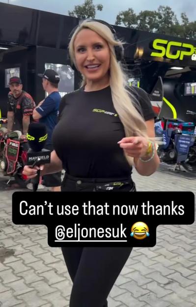 BBC Presenter Emma Louise Jones Shares a Laugh with Cheeky Gesture Before Nudist Beach Post
