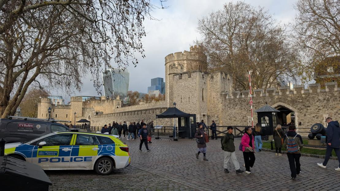 Police response at the Tower of London