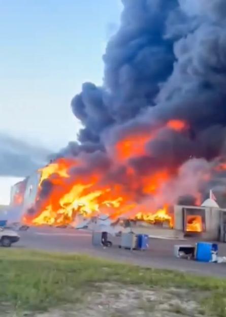 Choking smoke shrouded Moscow region today as Ukrainian drones struck a huge logistics hub of Wildberries, the Russian Amazon, at Elektrostal, 36 miles east of the Kremlin.