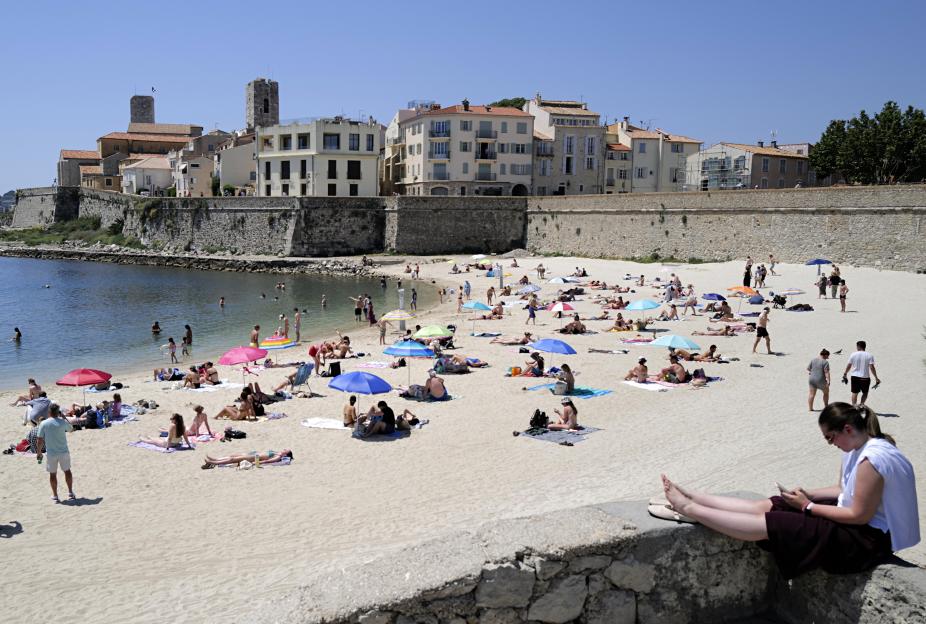 Summer weather Villeneuve-Loubet region in southern France