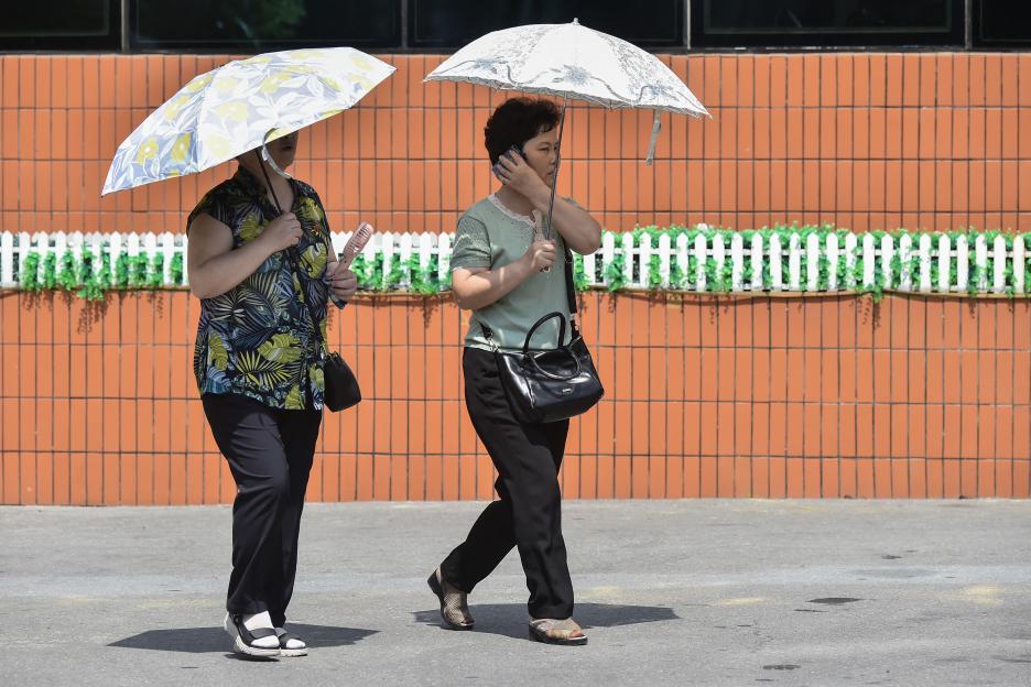 NKOREA-WEATHER-HEAT