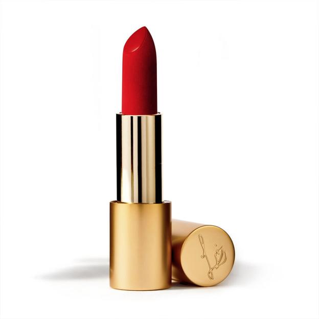 Lisa Eldridge True Velvet Lip Colour in Ribbon lipstick.