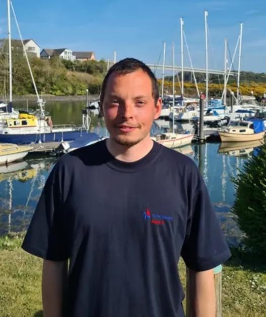Adam Russell, a speedboat driver prosecuted under a new water safety law.