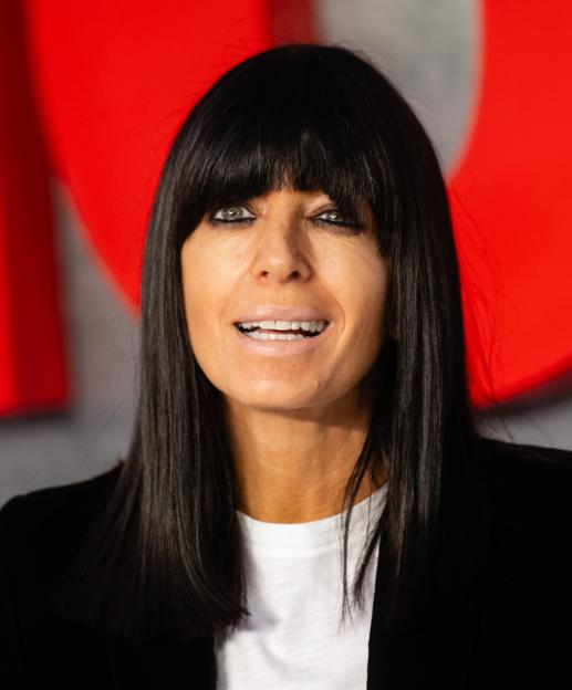 Close-up of Claudia Winkleman at the "MobLand" Global Premiere.