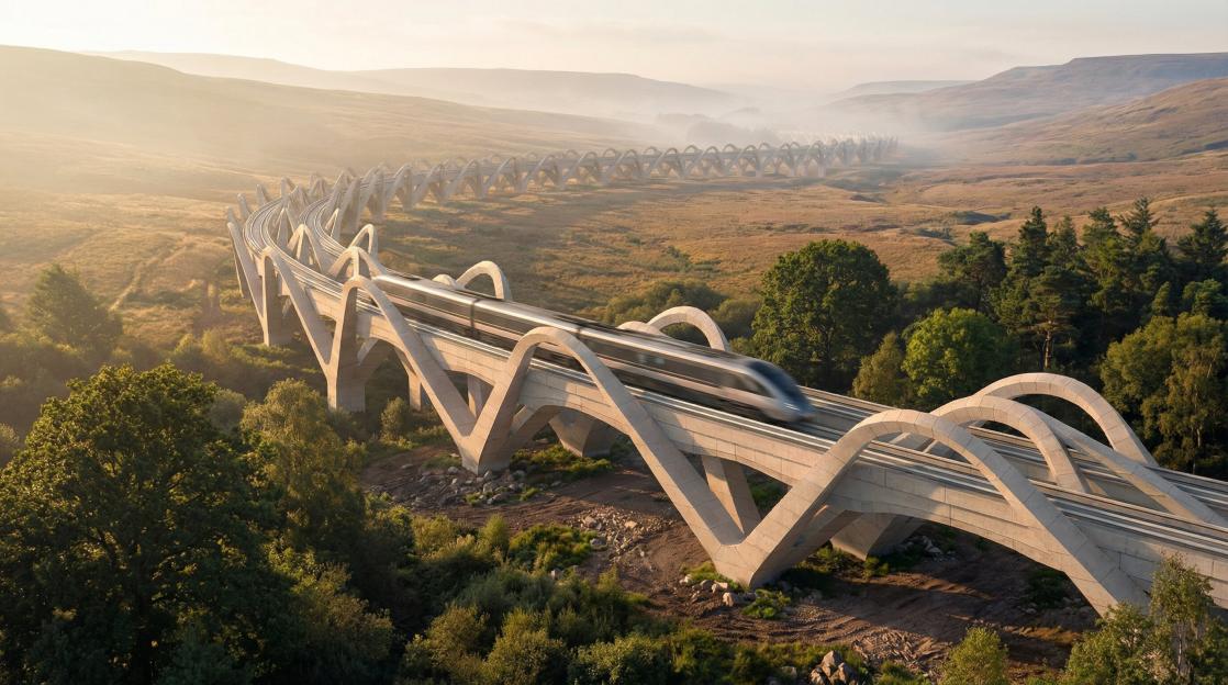 Top architect unveils proposal to link Britain and Ireland with high speed rail loop