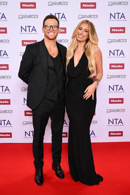 Joe Swash and Stacey Solomon on the red carpet at the National Television Awards.