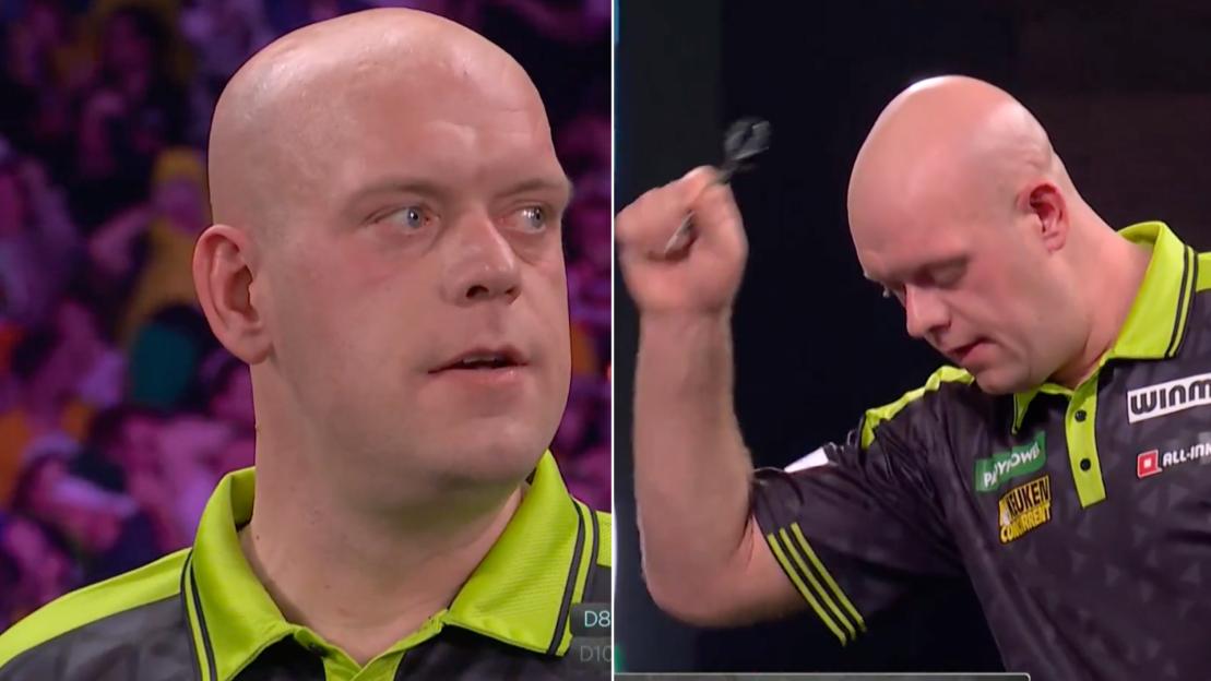 Van Gerwen Fights Back Tears and Gestures in Anger After Disappointing World Championship Performance Amid Tough Year