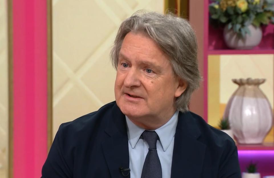 Martin Frizell speaking about Fiona Phillips' Alzheimer's journey on ITV.