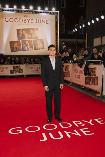 Joe Anders on the red carpet at the "Goodbye June" world premiere.