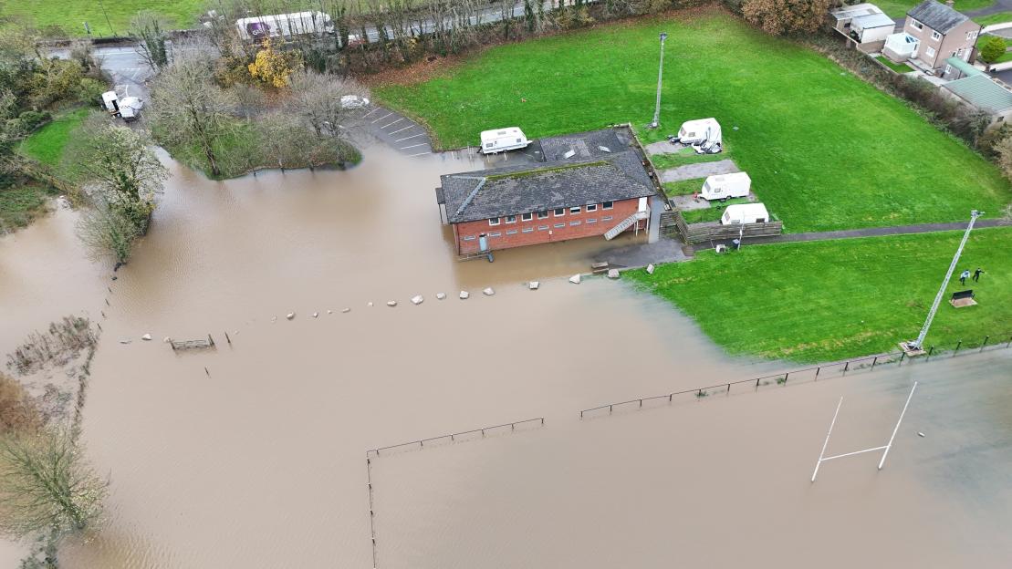 Dramatic images show the aftermath of Cumbria flooding caused by Storm Claudia