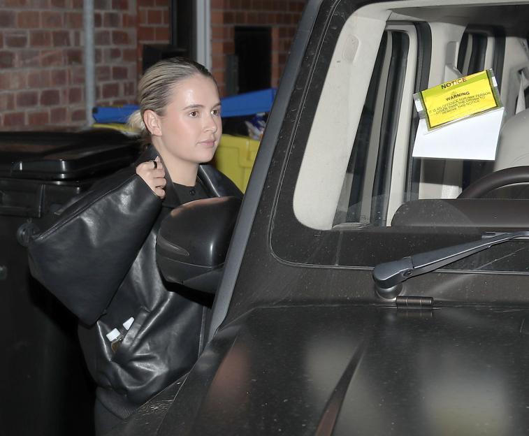 *STRICTLY NOT AVAILABLE FOR MAIL ONLINE* Molly-Mae Hague Spotted Leaving Cheshire Office After 12-Hour Workday With Parking Ticket - 06 Nov 2025