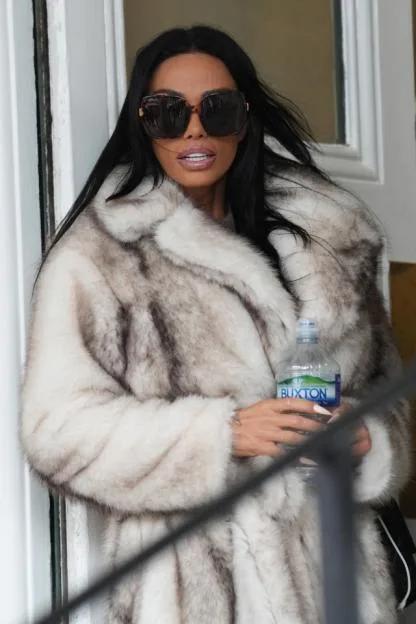 Katie Price arrives at Lewes Crown Court.