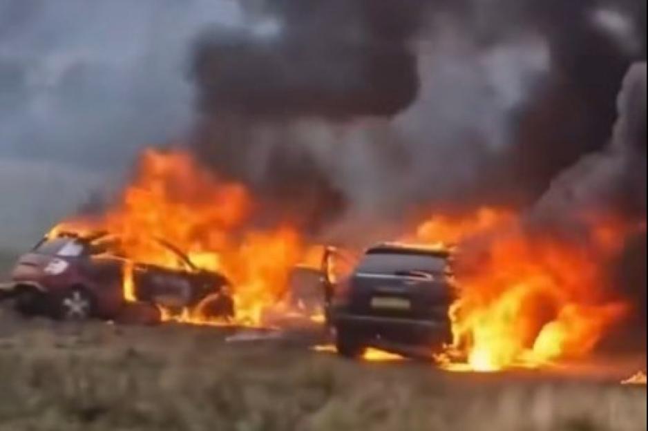 Vandals Set Cars Ablaze During Balloon Release for Victim of A66 Wrong-Way Crash, Following Heartfelt Send-Off Request from His Mother